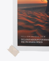 Textured Poster w/ Tape Mockup