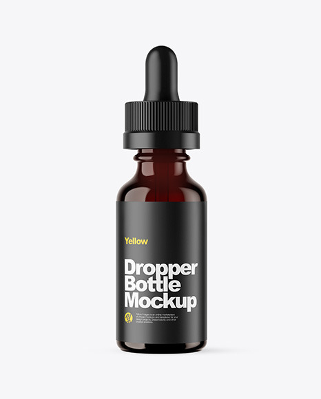 Download Amber Dropper Bottle W Shrink Sleeve Mockup In Bottle Mockups On Yellow Images Object Mockups Yellowimages Mockups