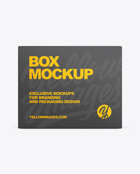 Download Paper Box Mockup In Box Mockups On Yellow Images Object Mockups PSD Mockup Templates