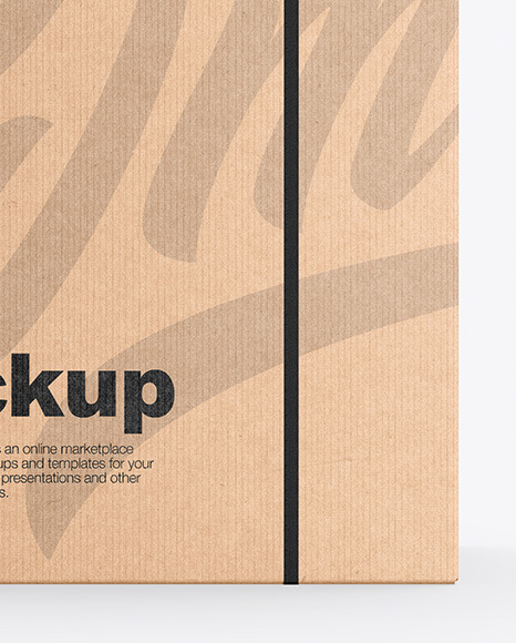 Download Mailing Kraft Box Mockup In Box Mockups On Yellow Images Object Mockups PSD Mockup Templates