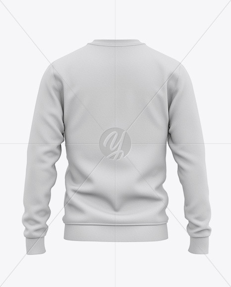 Download Men's Sweatshirt Mockup - Back View | Yellow Author