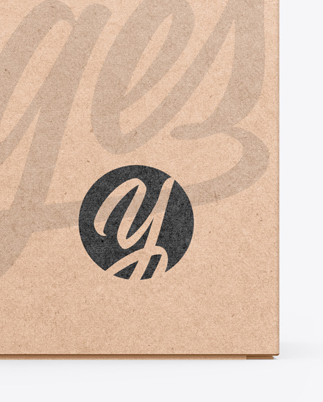 Kraft Box Mockup PSD #1