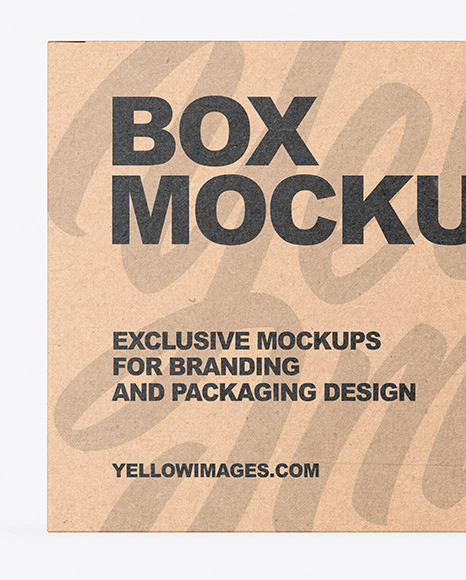 Kraft Box Mockup PSD #2