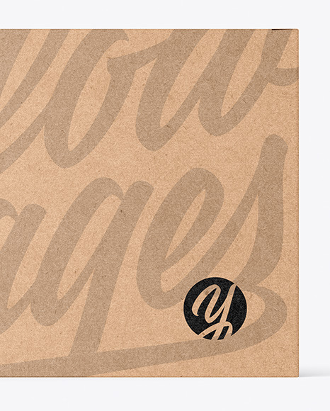 Kraft Box Mockup PSD #1