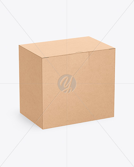 Download Kraft Box Mockup In Box Mockups On Yellow Images Object Mockups