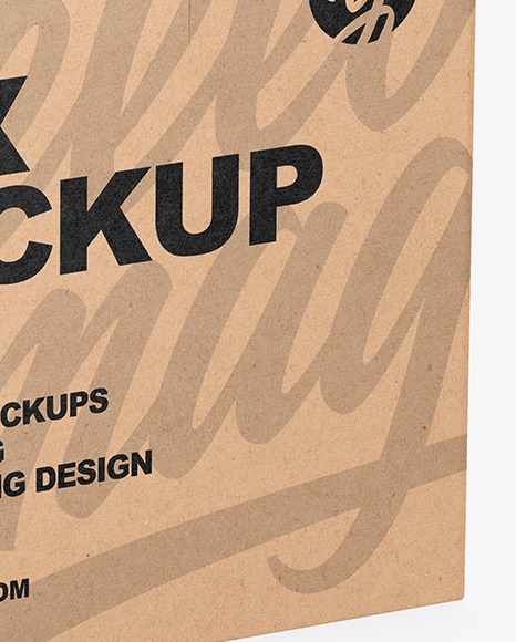 Kraft Box Mockup PSD #1
