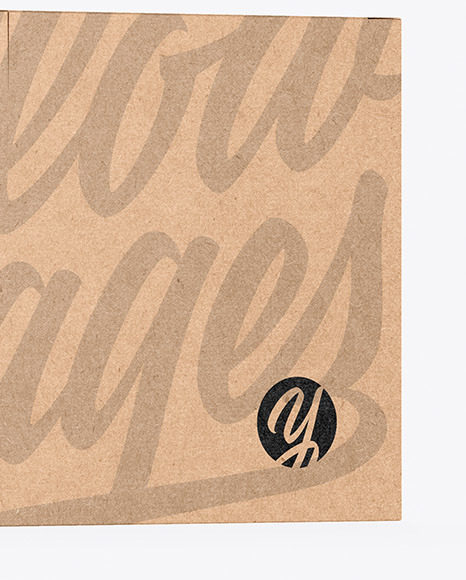 Kraft Box Mockup PSD #1