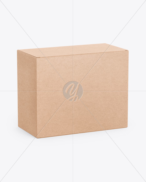 Kraft Box Mockup In Box Mockups On Yellow Images Object Mockups