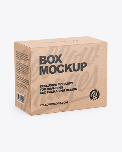 Download Kraft Box Mockup In Box Mockups On Yellow Images Object Mockups Yellowimages Mockups