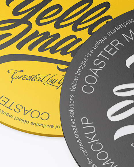 Download Paper Beverage Coasters Mockup In Stationery Mockups On Yellow Images Object Mockups Yellowimages Mockups