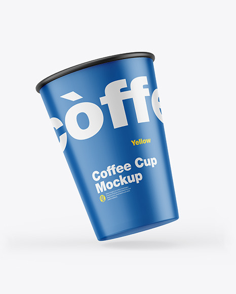 Matte Coffee Cup Mockup PSD #2