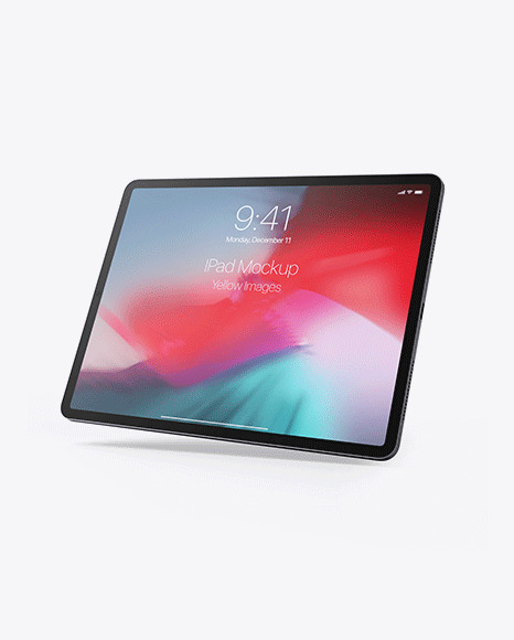 Apple Ipad Pro 2018 12 9 Mockup In Device Mockups On Yellow Images Object Mockups