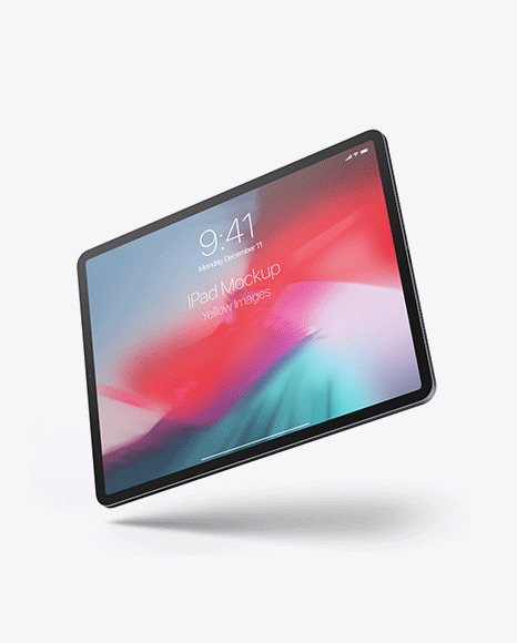 Apple Ipad Pro 2018 12 9 Mockup In Device Mockups On Yellow Images Object Mockups