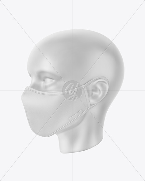 Download Face Mask Mockup In Apparel Mockups On Yellow Images Object Mockups