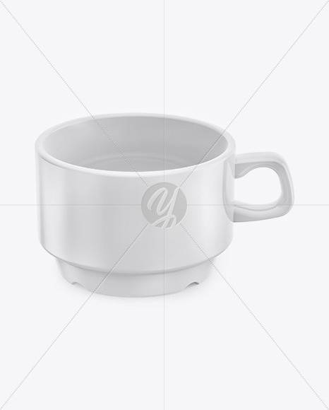 Download Ceramic Glossy Cup Mockup High Angle Shot In Cup Bowl Mockups On Yellow Images Object Mockups PSD Mockup Templates