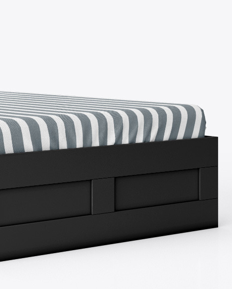 Double Bed Mockup PSD #1