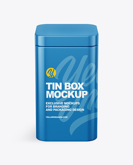 Tin Box Mockup PSD #2