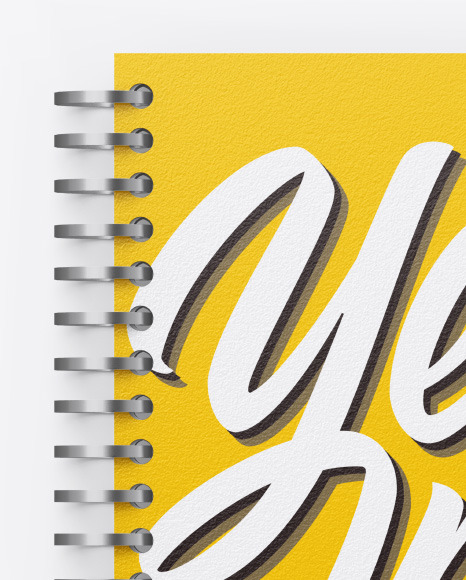 Paper Notebook Mockup PSD #7