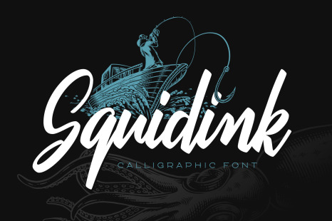 Squidink font &amp; graphics