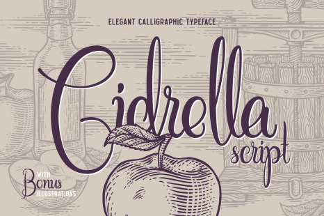 Cidrella script &amp; graphics