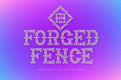 Forged Fence Typeface