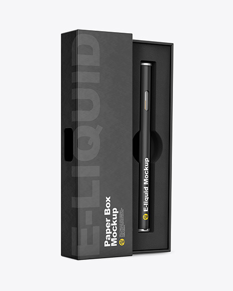 Download Opened Box W Vape Pen Mockup In Box Mockups On Yellow Images Object Mockups PSD Mockup Templates