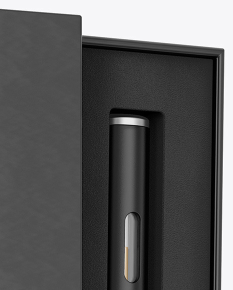 Opened Box W Vape Pen Mockup In Box Mockups On Yellow Images Object Mockups