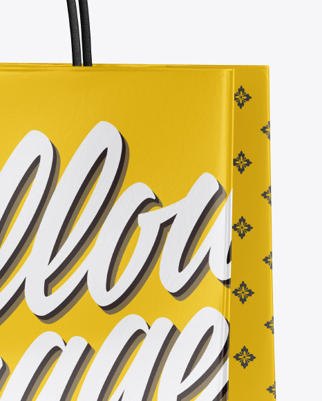 Matte Shopping Bag w  Rope Handles Mockup PSD #1