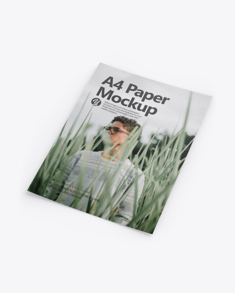 A4 Paper Mockup PSD #4