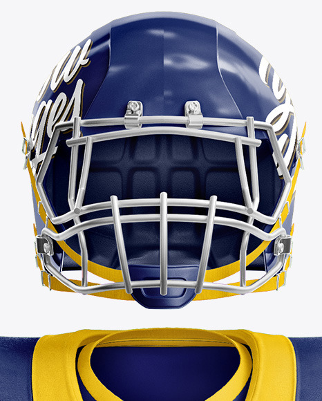 Download American Football Mockup Front View In Apparel Mockups On Yellow Images Object Mockups Yellowimages Mockups