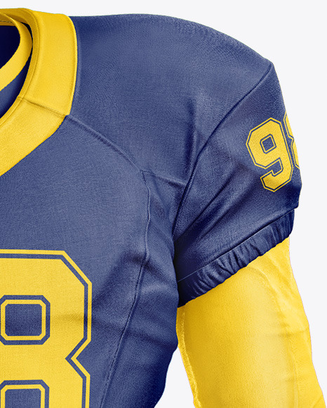 Download American Football Mockup Front View In Apparel Mockups On Yellow Images Object Mockups Yellowimages Mockups