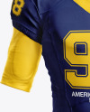 Download American Football Mockup Front View In Apparel Mockups On Yellow Images Object Mockups