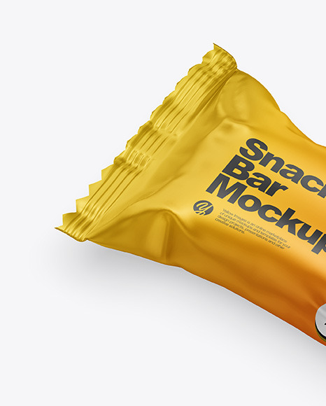 Download Matte Metallic Snack Bar Mockup