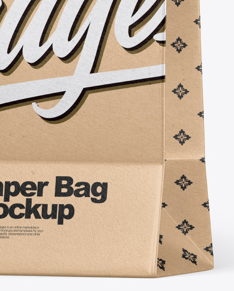 Download Kraft Shopping Bag W Rope Handles Mockup In Bag Sack Mockups On Yellow Images Object Mockups PSD Mockup Templates