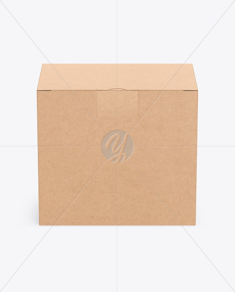 Download Kraft Box Mockup In Box Mockups On Yellow Images Object Mockups