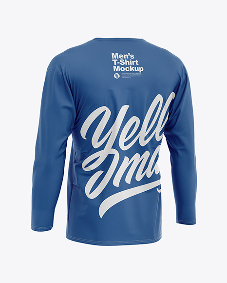 Download Men S Long Sleeve T Shirt Mockup In Apparel Mockups On Yellow Images Object Mockups