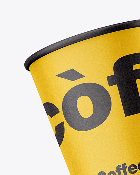 Kraft Coffee Cup Mockup PSD #7