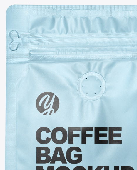 Matte Coffee Bag Mockup PSD #2