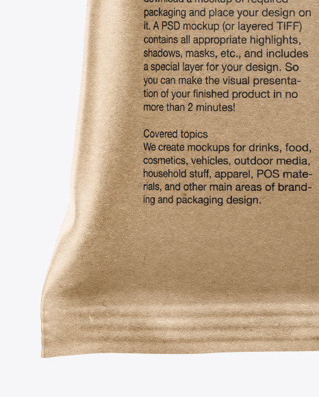 Bag With Black Potato Chips Mockup In Bag Sack Mockups On Yellow Images Object Mockups