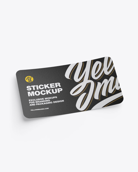 Textured Sticker Mockup