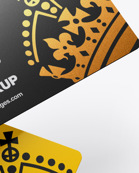 Plastic Cards Mockup PSD #1