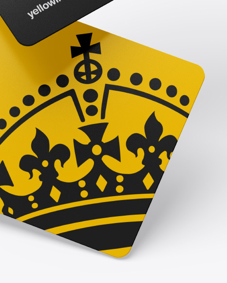 Plastic Cards Mockup PSD #6