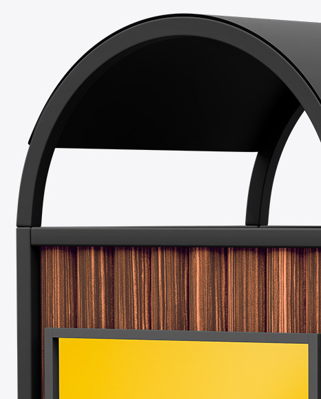 Download Advertising Rubbish Bin Mockup Half Side View In Outdoor Advertising Mockups On Yellow Images Object Mockups PSD Mockup Templates