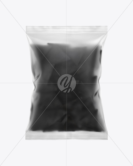 Download Frosted Bag With Black Nachos Mockup In Bag Sack Mockups On Yellow Images Object Mockups