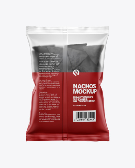 Download Matte Bag With Black Nachos Mockup In Bag Sack Mockups On Yellow Images Object Mockups