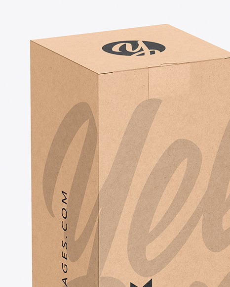 Download Kraft Box Mockup In Box Mockups On Yellow Images Object Mockups