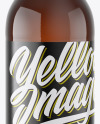 Amber Glass Beer Bottle Mockup
