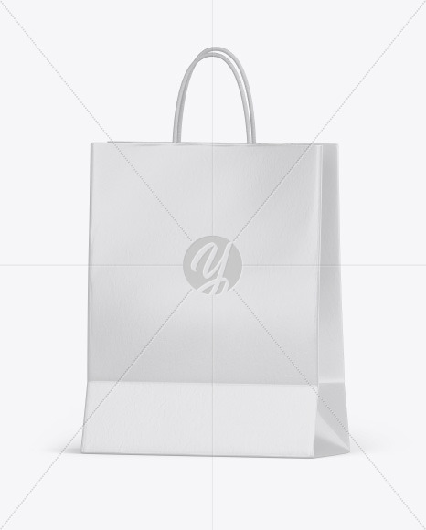 Download Kraft Shopping Bag W Rope Handles Mockup In Bag Sack Mockups On Yellow Images Object Mockups PSD Mockup Templates