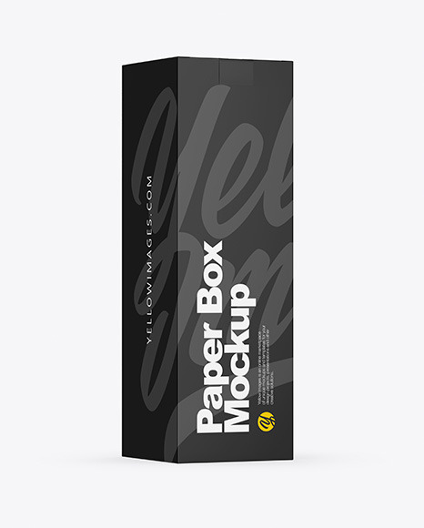 Download Paper Box Mockup In Box Mockups On Yellow Images Object Mockups PSD Mockup Templates