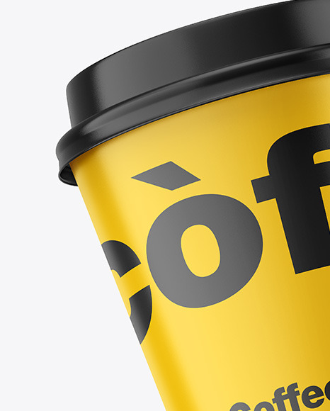 Matte Coffee Cup Mockup
